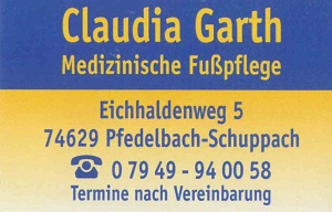 Medizinische Fußpflege Claudia Garth